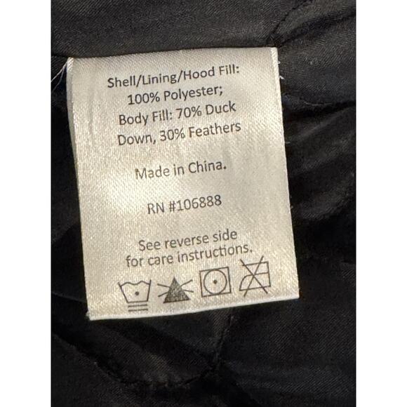 APPAMAN Youth 100% Down Puffer Jacket Black SIZE 6 EXCELLENT - Picture 11 of 12